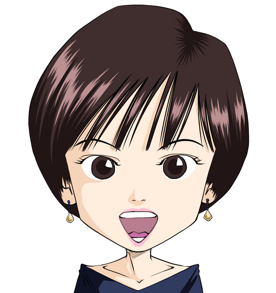 イラストサンプルデフォルメ万弓さん