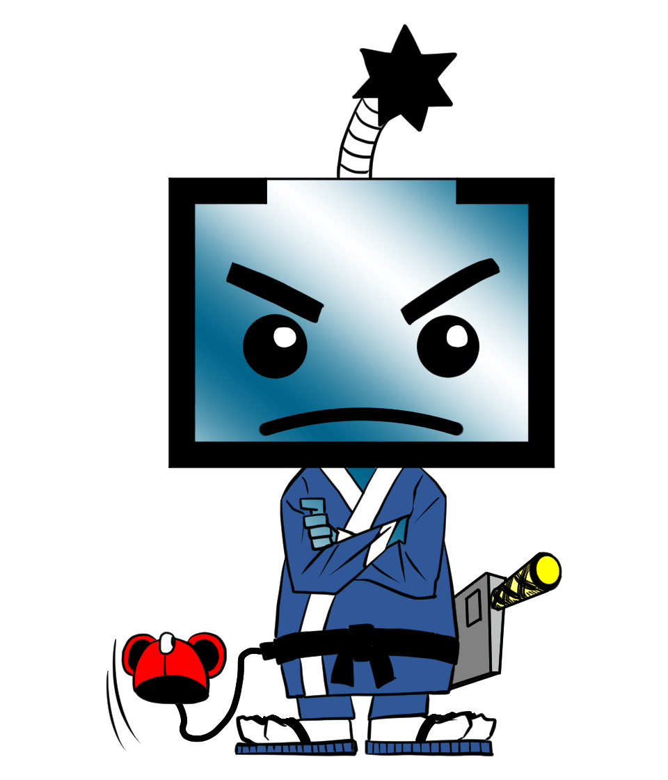 イラストサンプルデフォルメぱそ丸くん