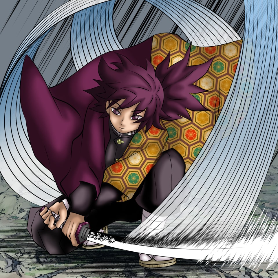 イラストサンプル鬼滅の刃編冨岡義勇