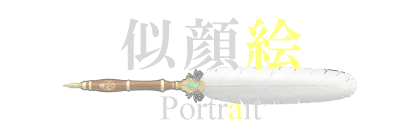 鳳頼英知の似顔絵見出しマウスオーバーデザイン