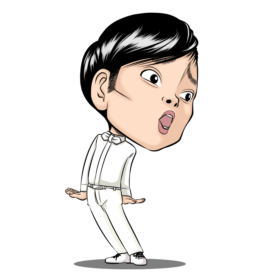 鳳頼英知似顔絵サンプルM-1王者編８代目王者NON STYLE 石田明