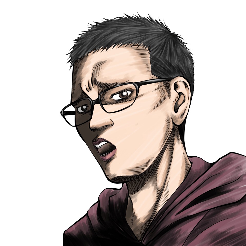 鳳頼英知似顔絵サンプルM-1王者編４代王者アンタッチャブル柴田英嗣