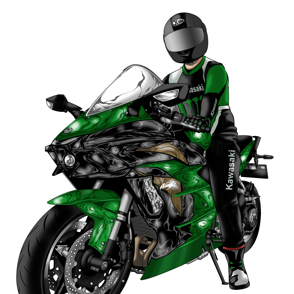 イラストサンプル機械編オートバイ