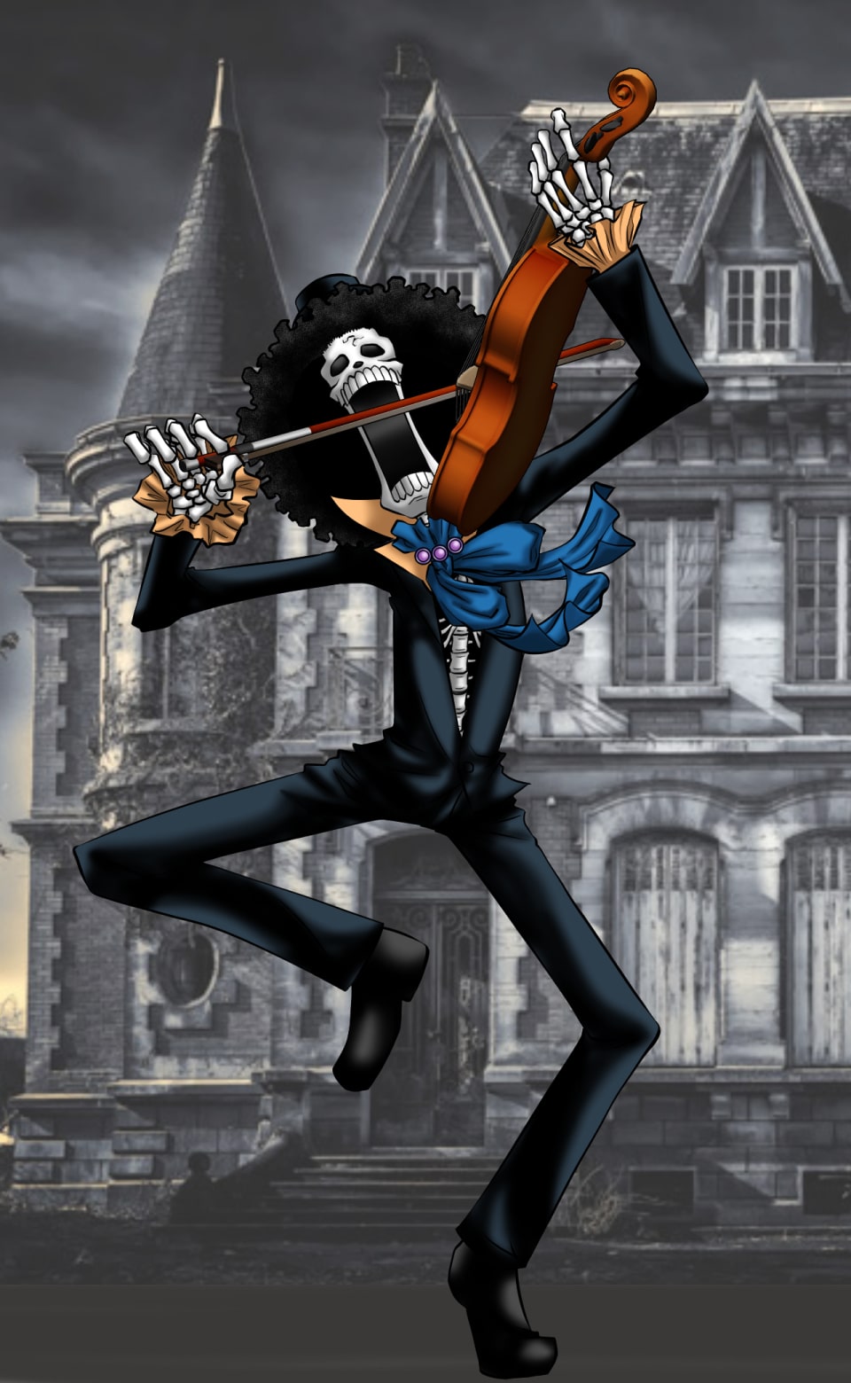 イラストサンプルワンピース編ブルック