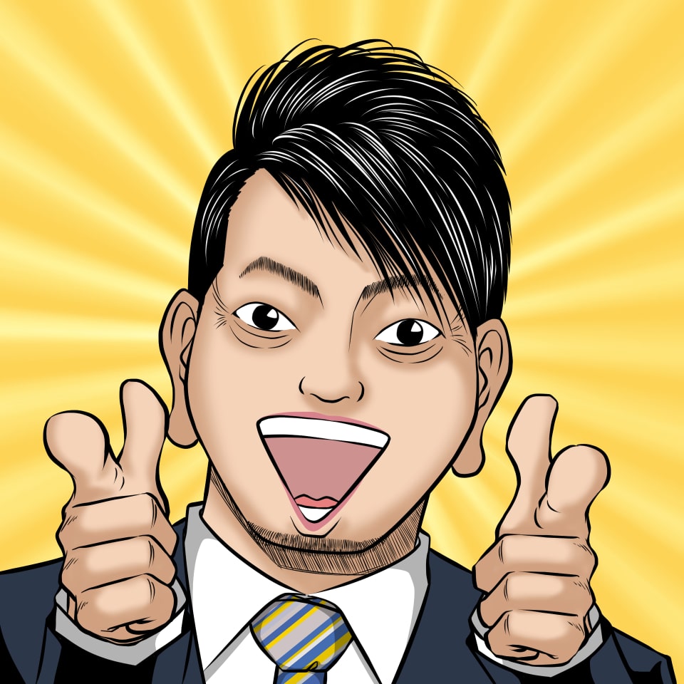 鳳頼英知似顔絵サンプル宮迫博之