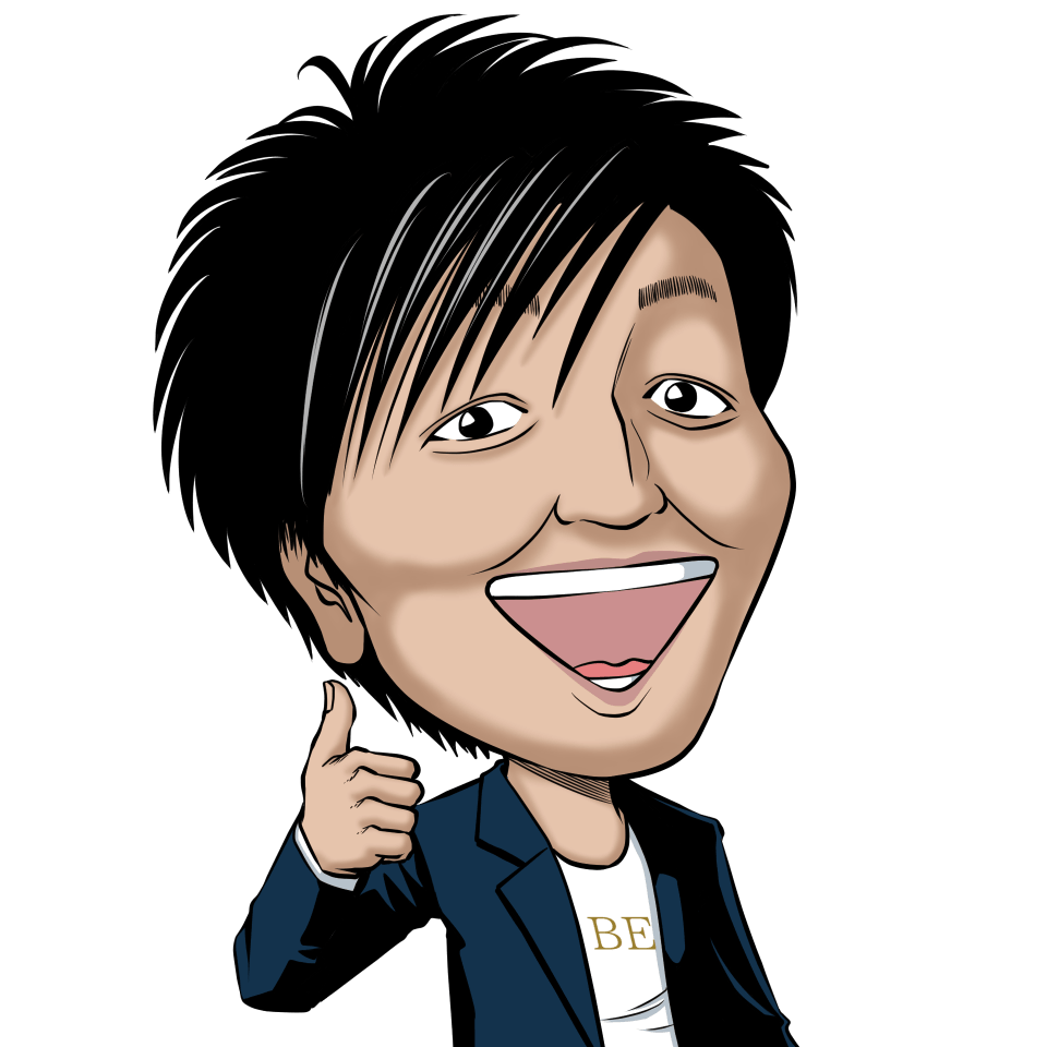 鳳頼英知似顔絵サンプルスリムクラブ真栄田賢