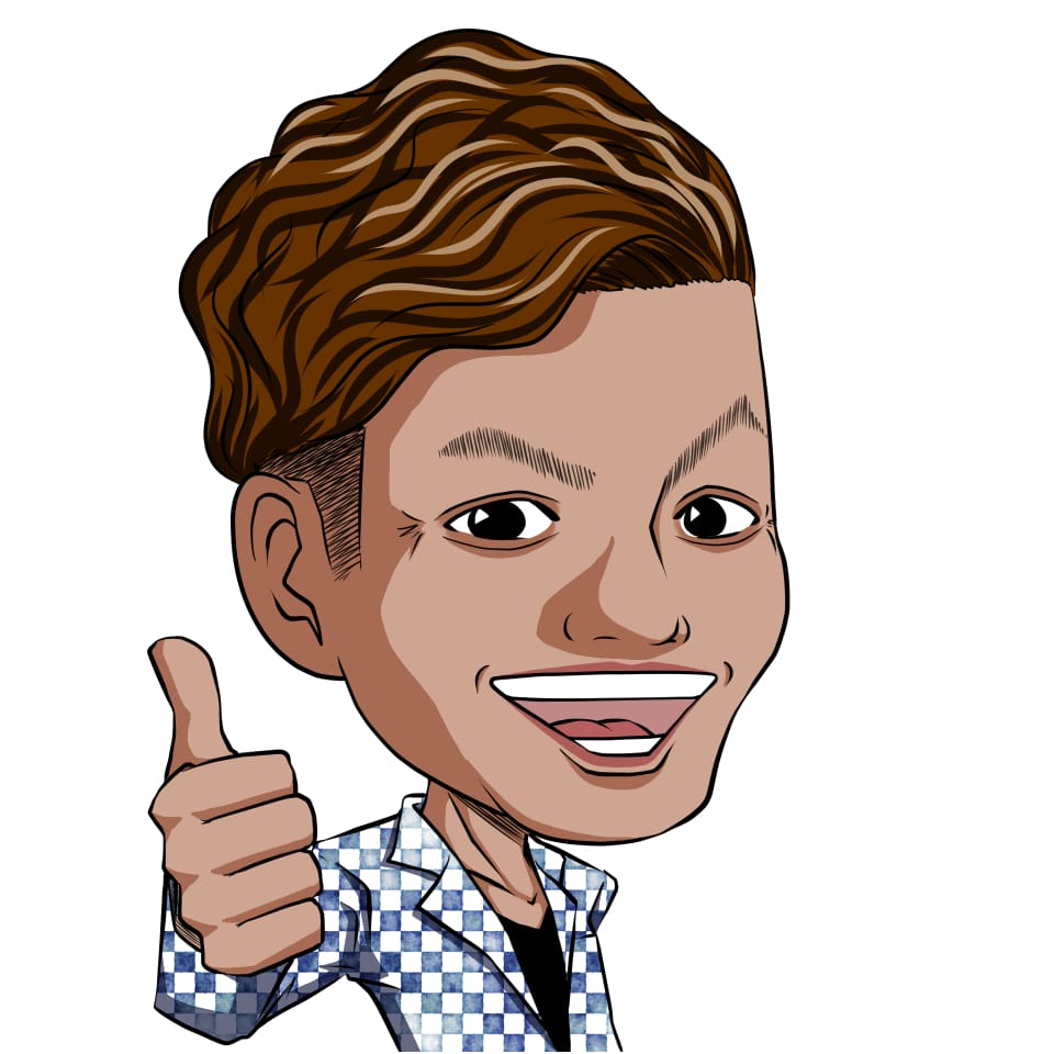 似顔絵サンプル男性B3