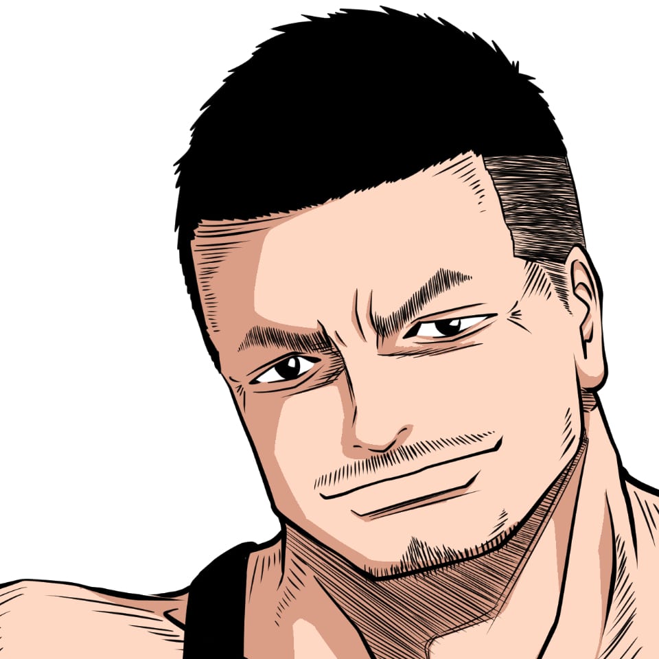 似顔絵サンプル男性C1