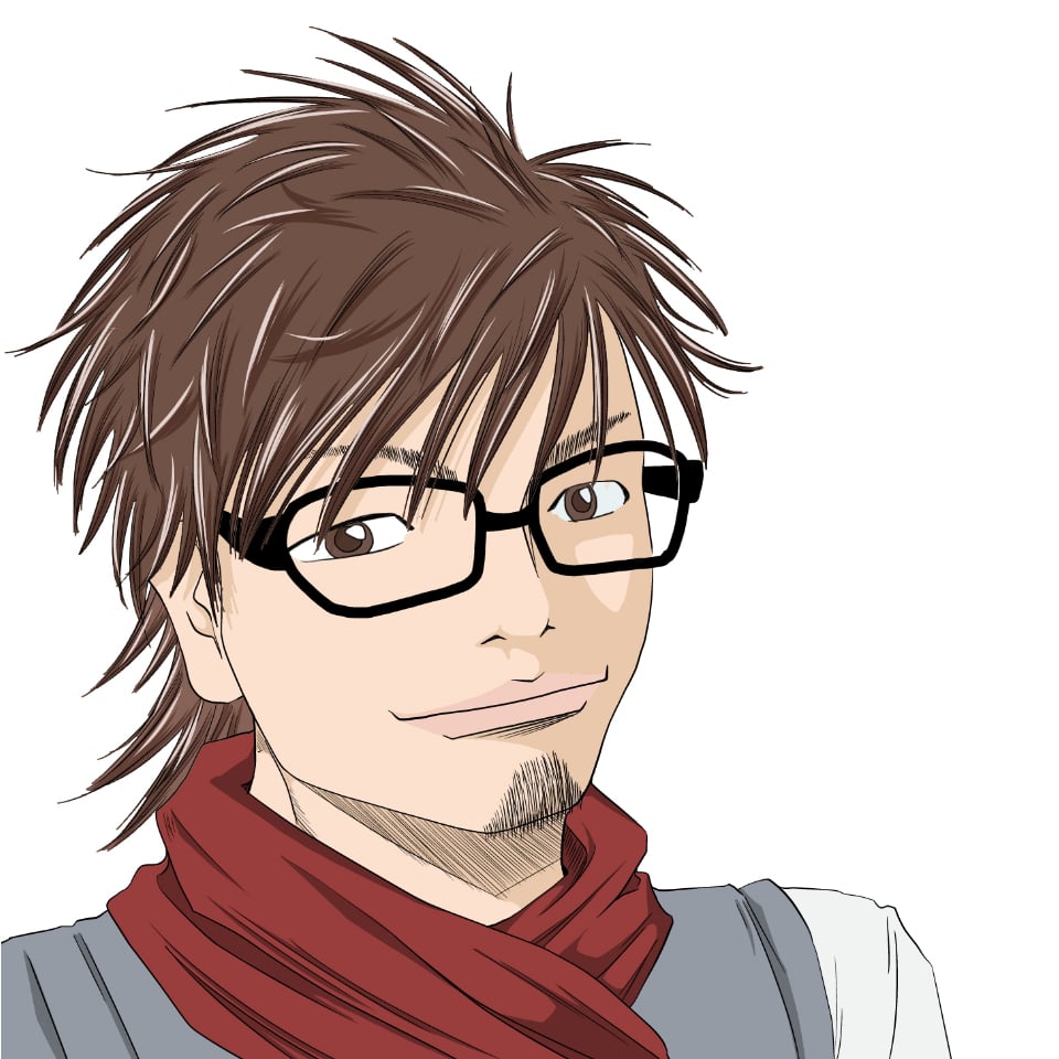 似顔絵サンプル男性C2