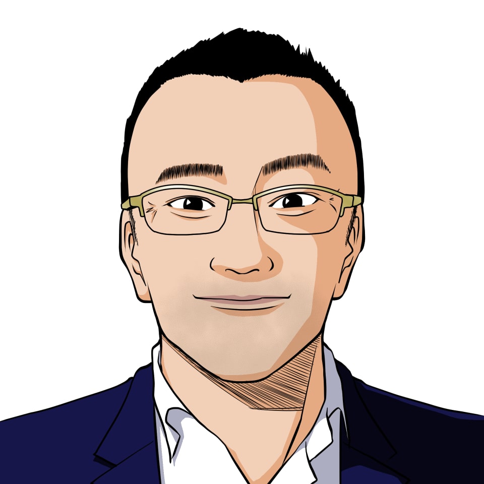 似顔絵サンプル男性C3