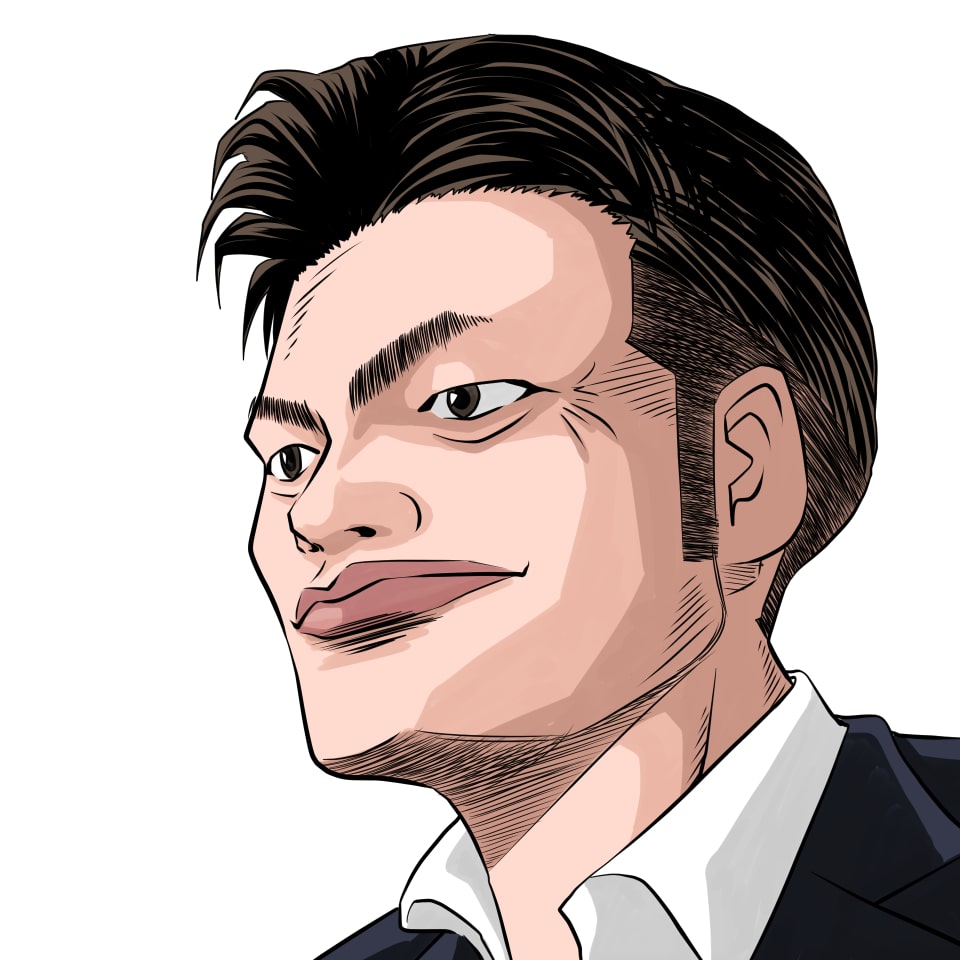 似顔絵サンプル男性D3