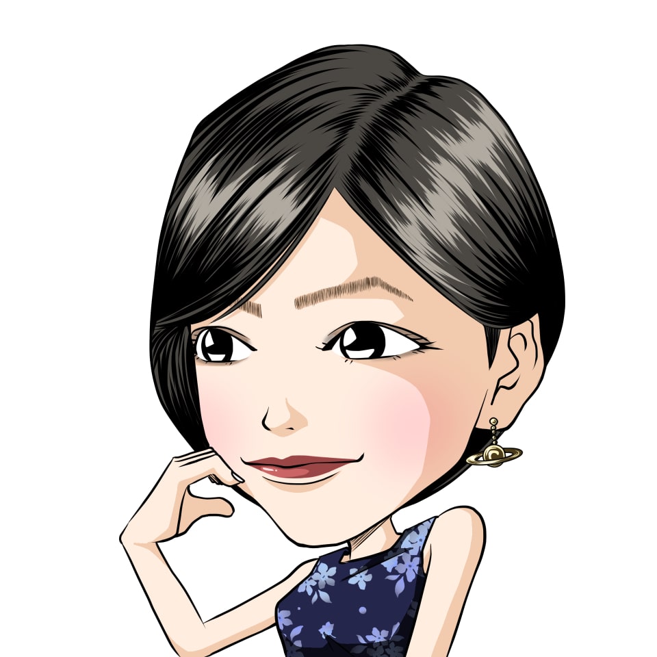 似顔絵サンプル女性B1