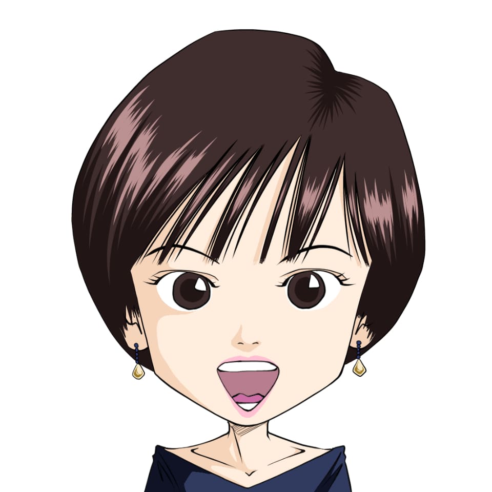 似顔絵サンプル女性B3