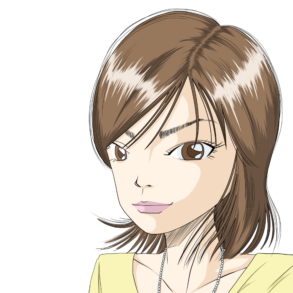 似顔絵サンプル女性B1