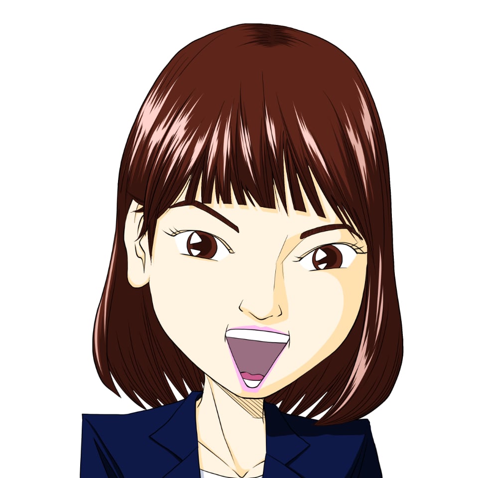 似顔絵サンプル女性B2