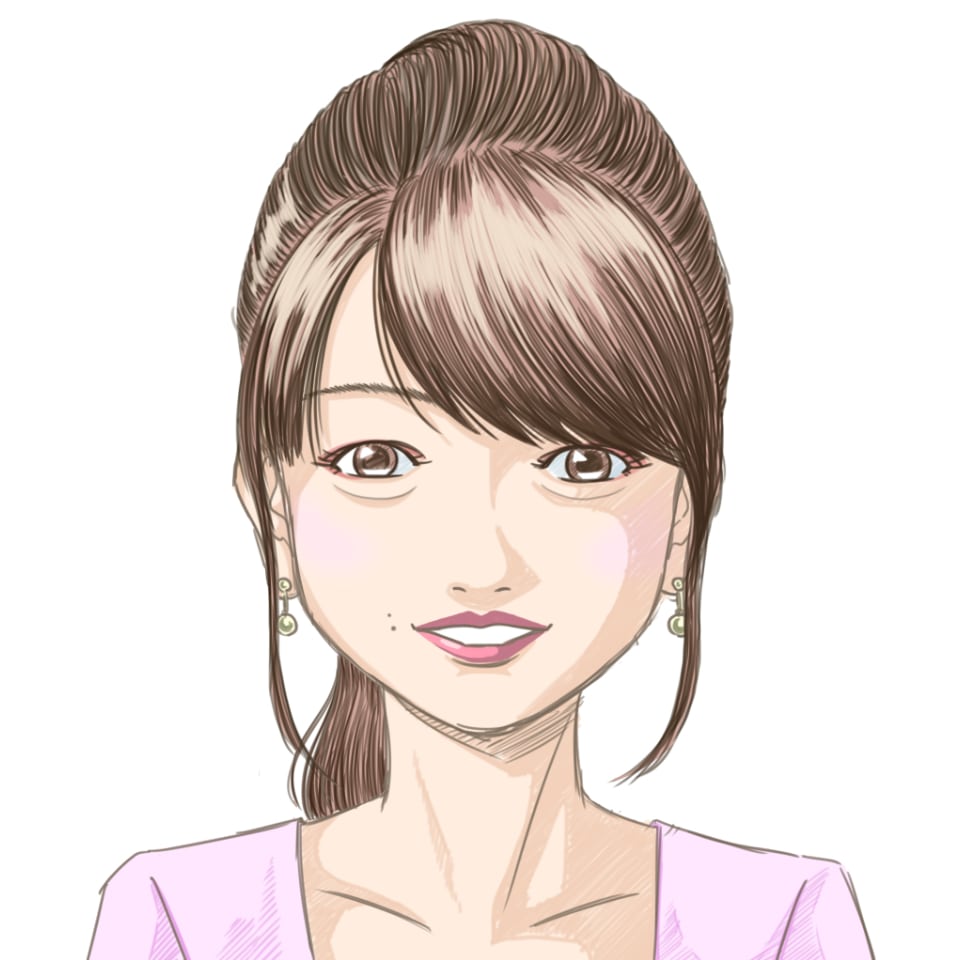 似顔絵サンプル女性B1