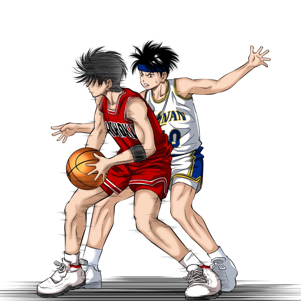 イラストサンプルSLAMDUNK編赤木vs牧