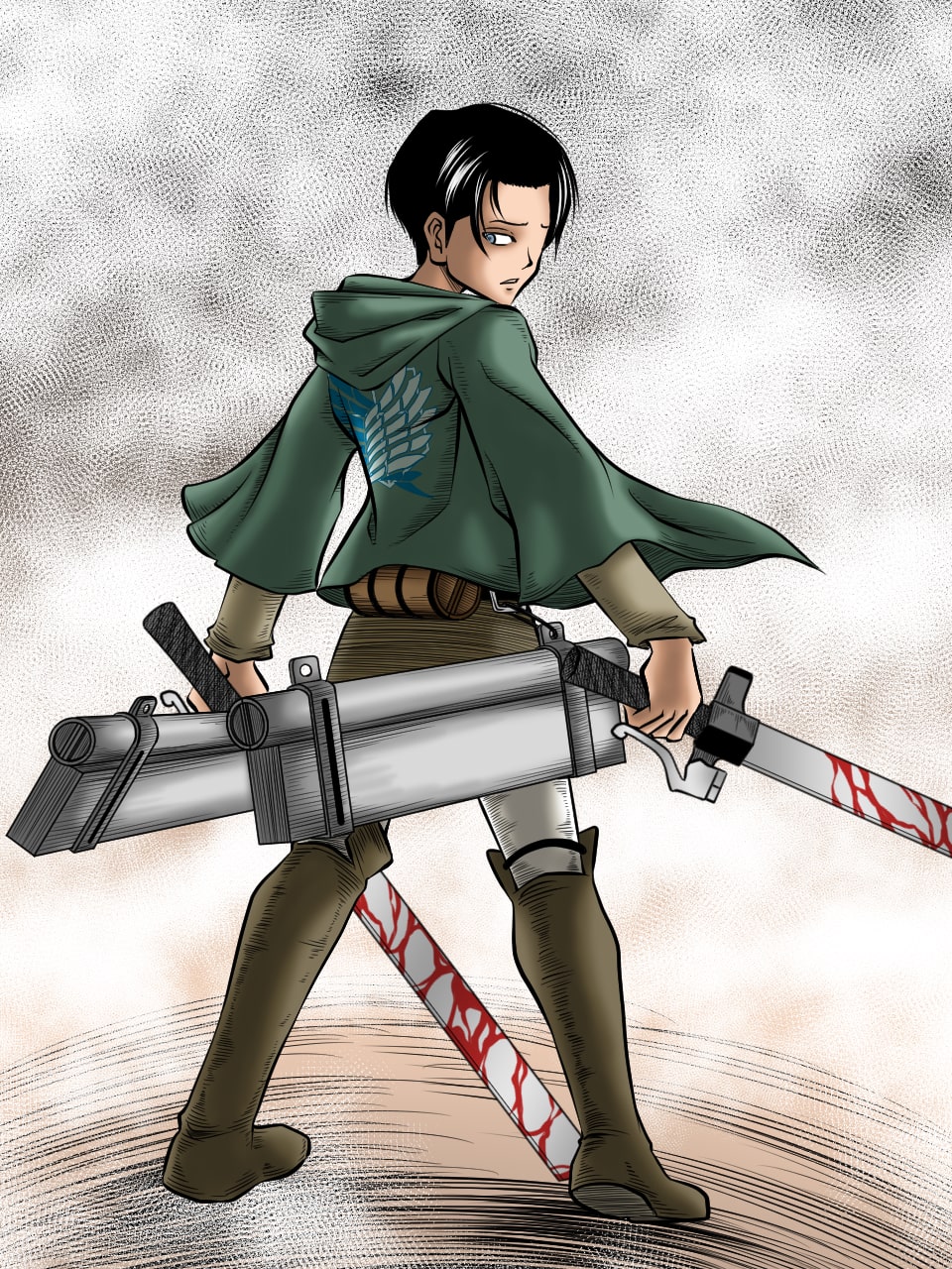 イラストサンプル進撃の巨人編リヴァイ4